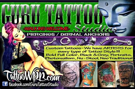 Guru Tattoo Studios of West Palm Beach and North Palm Beach | Guru tattoo, New school tattoo ...