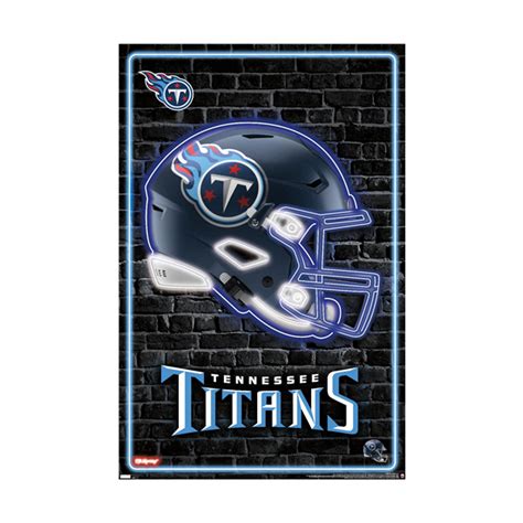 Trends International NFL Tennessee Titans - Neon Helmet 2023 Poster