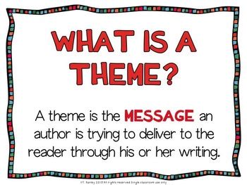 Themes in Literature Poster Set by Literacy Loves Company | TpT