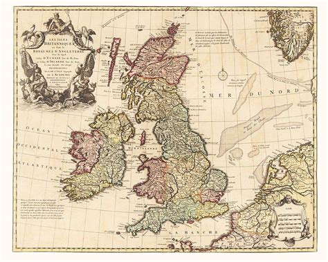 England Map, England Map Art, Map Decor, Vintage Map, Great Britain ...