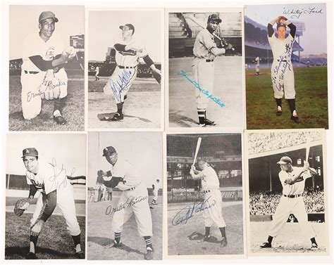 Vintage Hall of Famers and Stars Postcard Collection with (89) Signed (110+ Total)