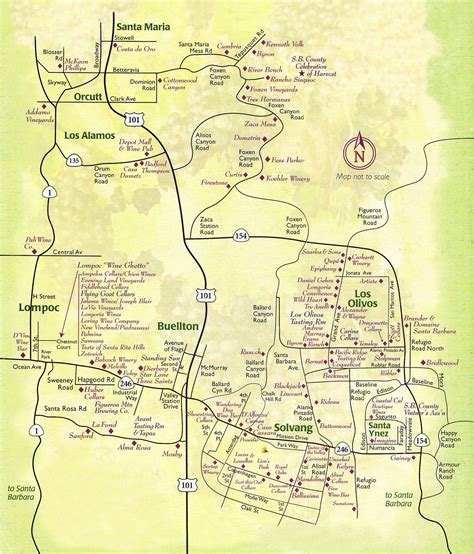 Solvang Wineries Map