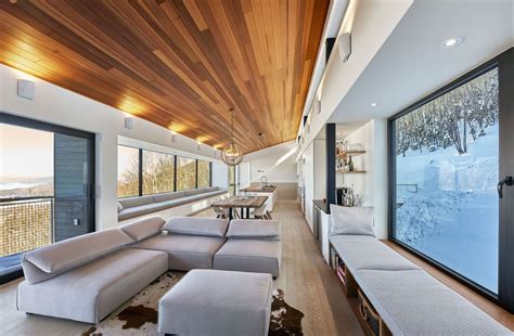 Modern Ski Chalet In Quebec Serves As The Ideal Family Retreat