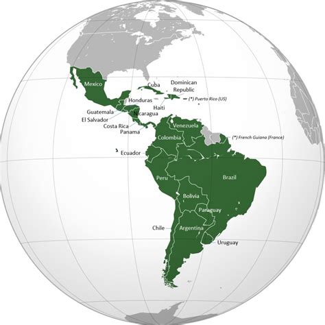 Latin American countries (list and map) - Learner trip