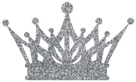 Glitter Silver Crown Png | Free PNG Image