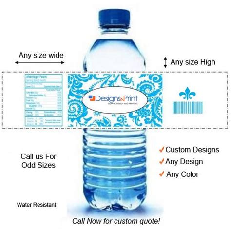 Custom Water Bottle Labels | Personalized Water Bottle Labels ...