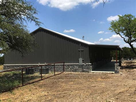 Residential Steel Building With Awnings, Porches, and Carport in ...