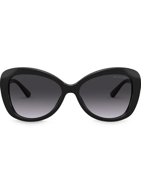 Black acetate oversized frame sunglasses from MICHAEL KORS featuring ...