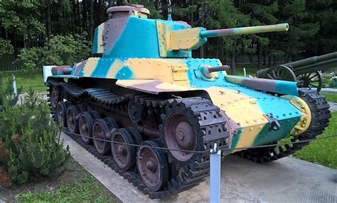 Type 97 ShinHoTo Chi-Ha Japanese WW2 Medium Tank in Moscow Russia