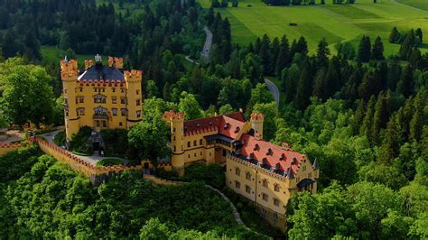 Famous Hohenschwangau Castle in Bavaria Germany - the High Castl ...