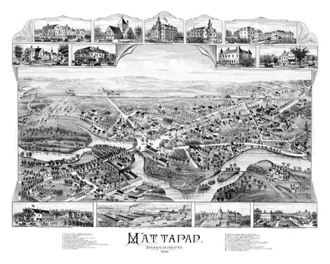 Beautifully restored map of Mattapan, MA from 1890 - KNOWOL