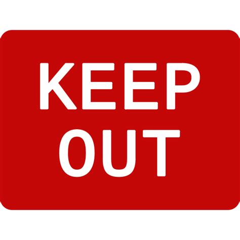 Keep out sign | Free SVG