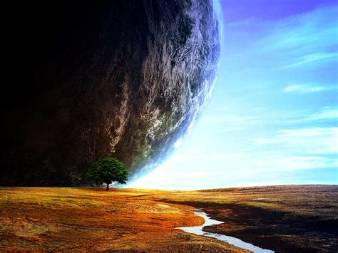 planets, Sci fi, Space, Nature, Trees, Landscapes, Cg, Digtal, Art ...