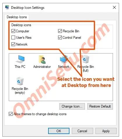 How to add network icon to desktop in windows 2022