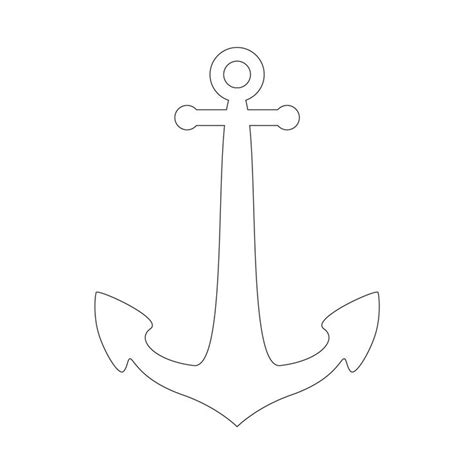 Free Printable Anchor Stencil / Anchor Outline - Jpeg | Free stencils printables, Free stencils ...