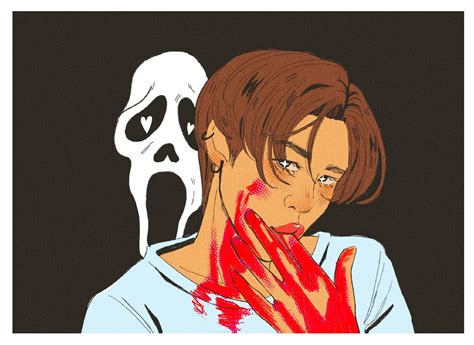 Ghostface Art Print Billy Loomis Scream Horror Movie | Etsy UK