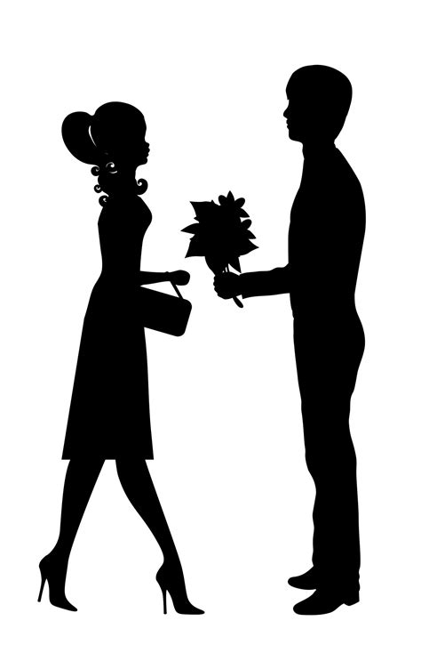 Romantic Young Couple Clipart Free Stock Photo - Public Domain Pictures