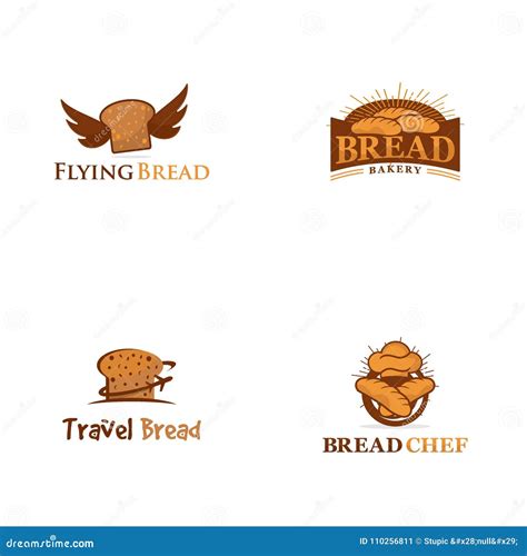 Creative Bread Logo Vector Art Logo Stock Illustration - Illustration of cafe, product: 110256811