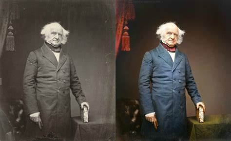 America's 8th president, Martin van Buren, colourized by me : r/pics