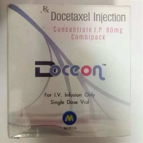 Doceon Docetaxel 120 Mg Injection, For Iv Infusion Use Only, Packaging ...