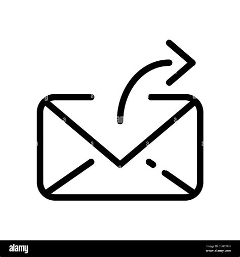 Mail icon. Send message pictogram for web. Line stroke vector eps10 ...