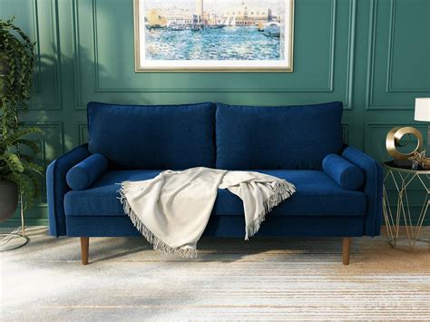 What Goes With A Blue Velvet Sofa | Homeminimalisite.com