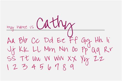 cute handwriting font download