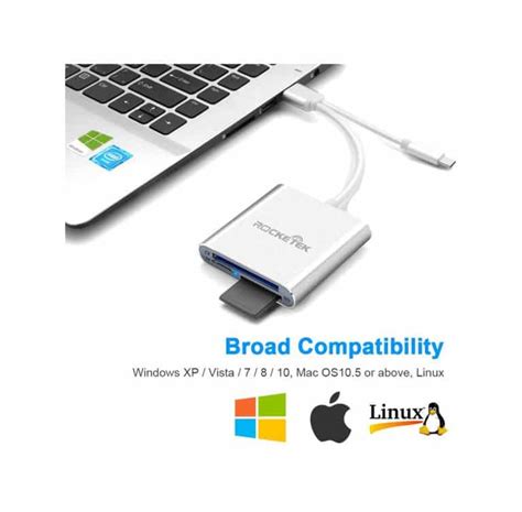 USB C CF Card Reader, CF Card Reader 3-in-1 Micro USB To USB Type-C