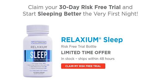 Relaxium Sleep: Relaxium Sleep Reviews, Ingredients, Side Effects ...