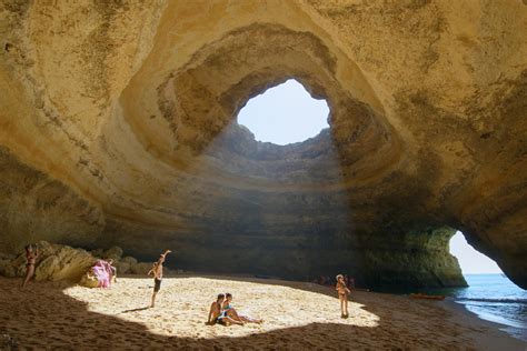 A beach inside a cave : r/pics