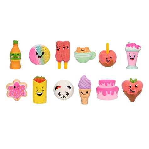 Kawaii Squeezies Food Assortment, 4 pieces bundled, styles may vary - Walmart.com