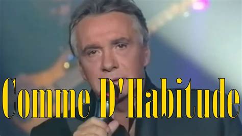 Michel Sardou - Comme D'Habitude - Live [On-Screen Lyrics] Accords ...