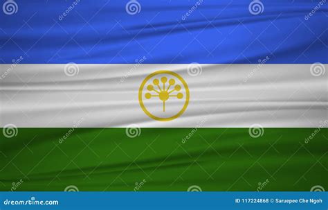 Bashkortostan Flag Vector. Vector Bashkortostan Flag Blowig in the Wind ...