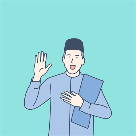 Muslim Man Praying Vector Art, Icons, and Graphics for Free Download