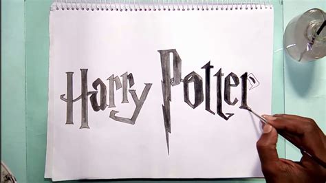 How to draw the Harry Potter logo - YouTube