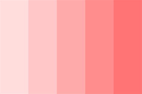 Light Red Shades Color Palette