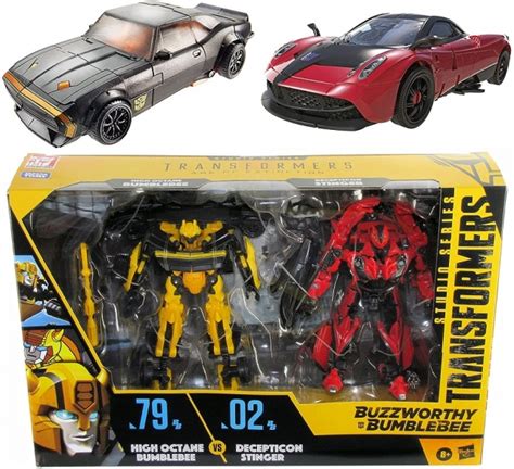 High Octane Bumblebee vs Decepticon Stinger Deluxe Class | Transformers ...