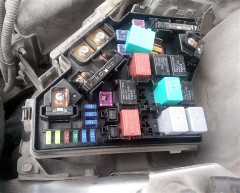 Fuse box diagram Honda CRV 3G and relay with designation and location