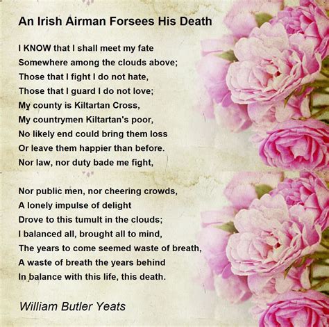 An Irish Airman Forsees His Death - An Irish Airman Forsees His Death ...