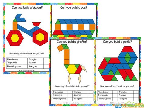 Free Pattern Block Puzzle Printables - PRINTABLE TEMPLATES