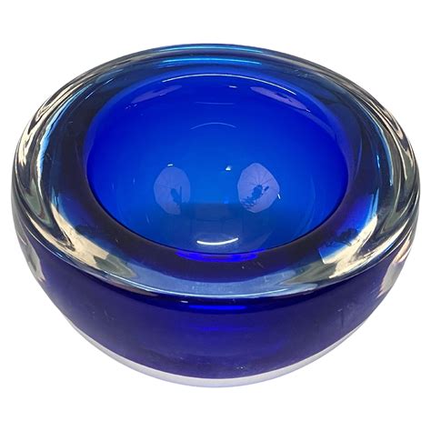 Mid-Century Modern Italian Blue Murano Glass Ashtray, 1960s For Sale at ...