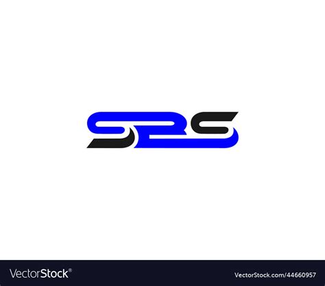 Sbs logo abstract letters Royalty Free Vector Image