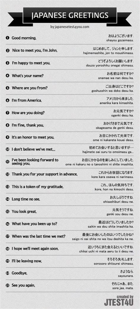 Educational infographic : Formal greetings. - Japan, Japanese words ...