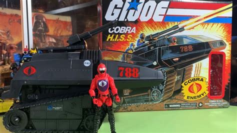 Cobra H.I.S.S. Tank G.I. Joe Retro Action Vehicle with Driver Figure Hasbro 2020 Unboxing ...