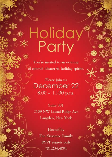 Holiday Invite Templates • Business Template Ideas