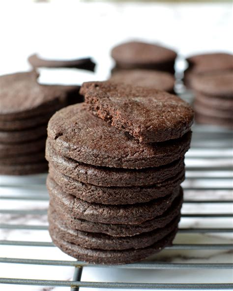 Gluten Free Chocolate Wafer Cookies - caramel and cashews