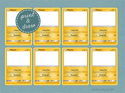 Printable Pokemon Card Template