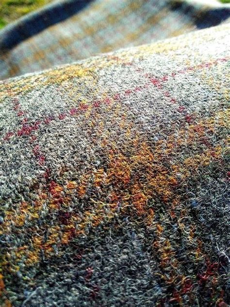 HARRIS TWEED FABRIC ,Ltd Edition Check Tartan, Brown,Grey,Red,Free Labels, ideal for craft in ...