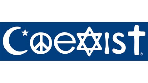 Religions Coexist Bumper Sticker