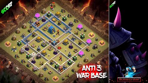 TH12 War Base 2018 Anti 3 Star Layout - Weekly War Bases - YouTube